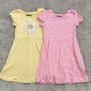 btween Pink and Yellow Kids Dress Set